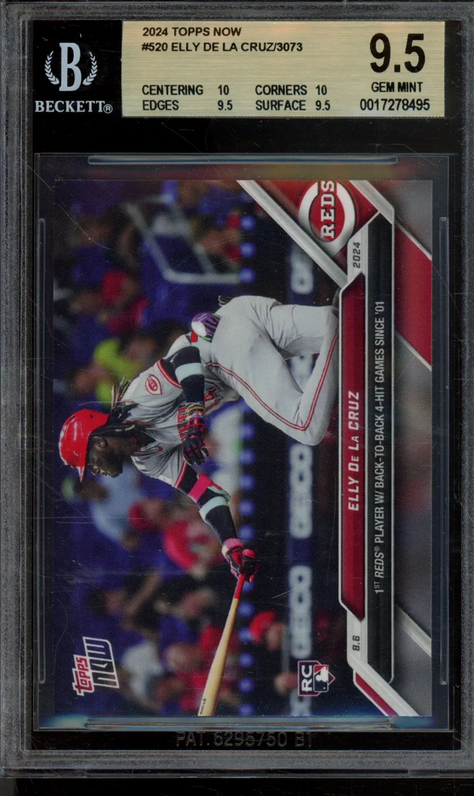 ELLY DE LA CRUZ/3073* 2024 TOPPS NOW BGS 9.5