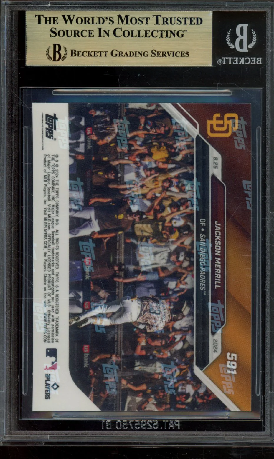 JACKSON MERRILL/4543* 2024 TOPPS NOW BGS 10 - Image 2