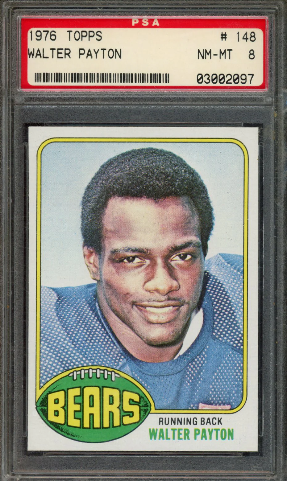 1976 TOPPS #148 WALTER PAYTON PSA 8