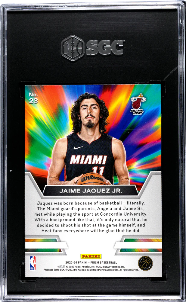 JAIME JAQUEZ JR. #23 2023-24 PANINI PRIZM INSTANT IMPACT SGC 9.5 MT+ - Image 2