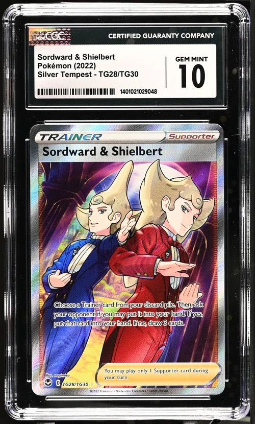 SORDWARD & SHIELBERT SILVER TEMPEST #TG28/TG30 TRAINER GALLERY HOLO 2022 ENGLISH CGC GEM MINT 10