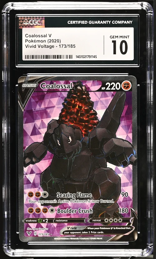 COALOSSAL V VIVID VOLTAGE #173/185 ULTRA RARE HOLO 2020 ENGLISH CGC GEM MINT 10