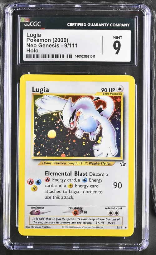 LUGIA NEO GENESIS HOLO #9/111 2000 ENGLISH CGC 9