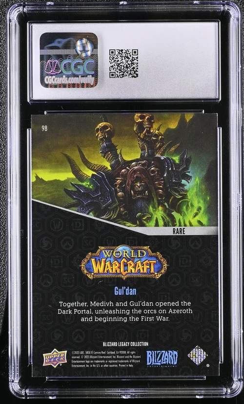 GUL'DAN BLIZZARD LEGACY COLLECTION RARE #98 2023 ENGLISH CGC 9 - Image 2