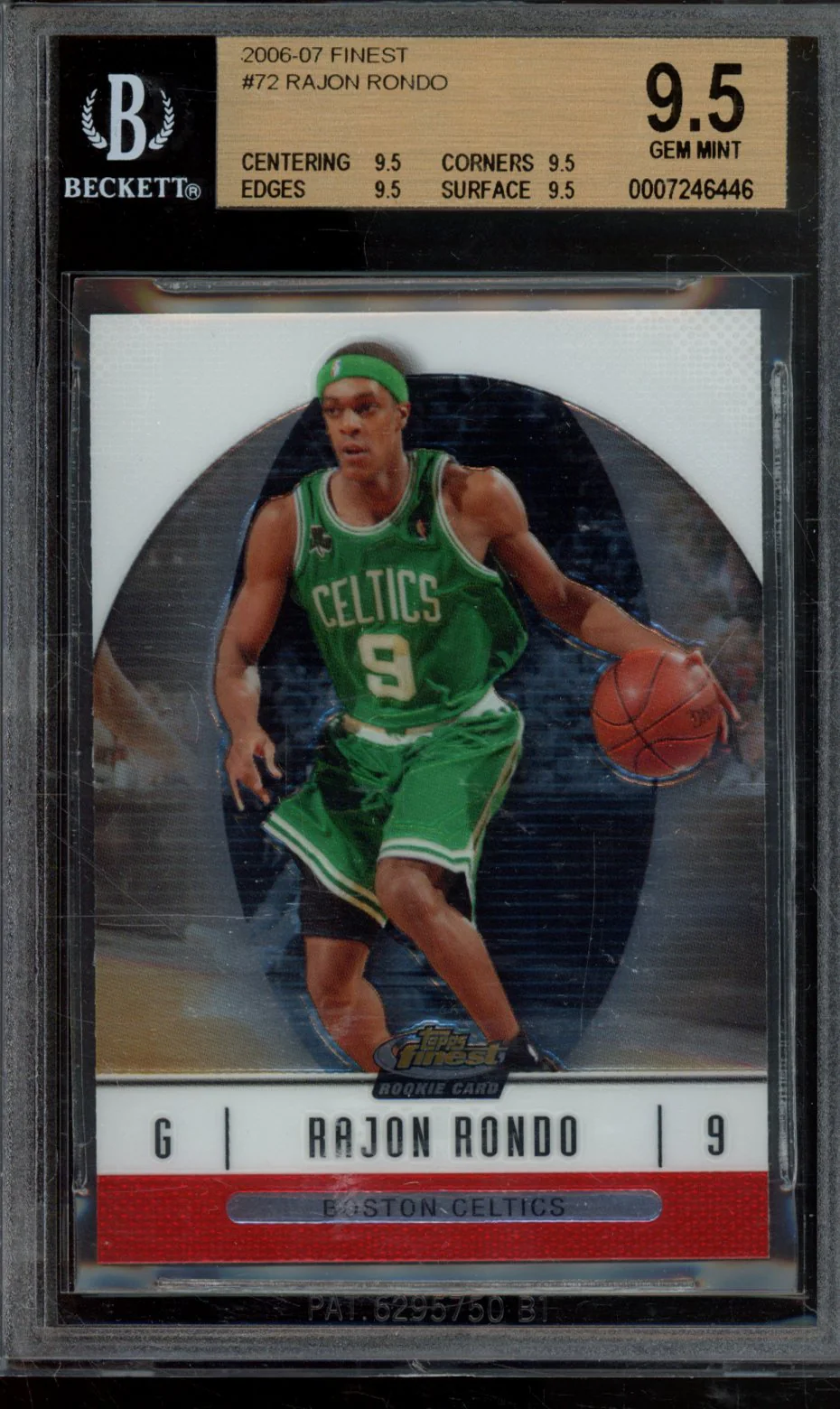 2006 FINEST RAJON RONDO #72 BGS 9.5