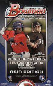 2015 Bowman Baseball Hobby Box - Asia Edition