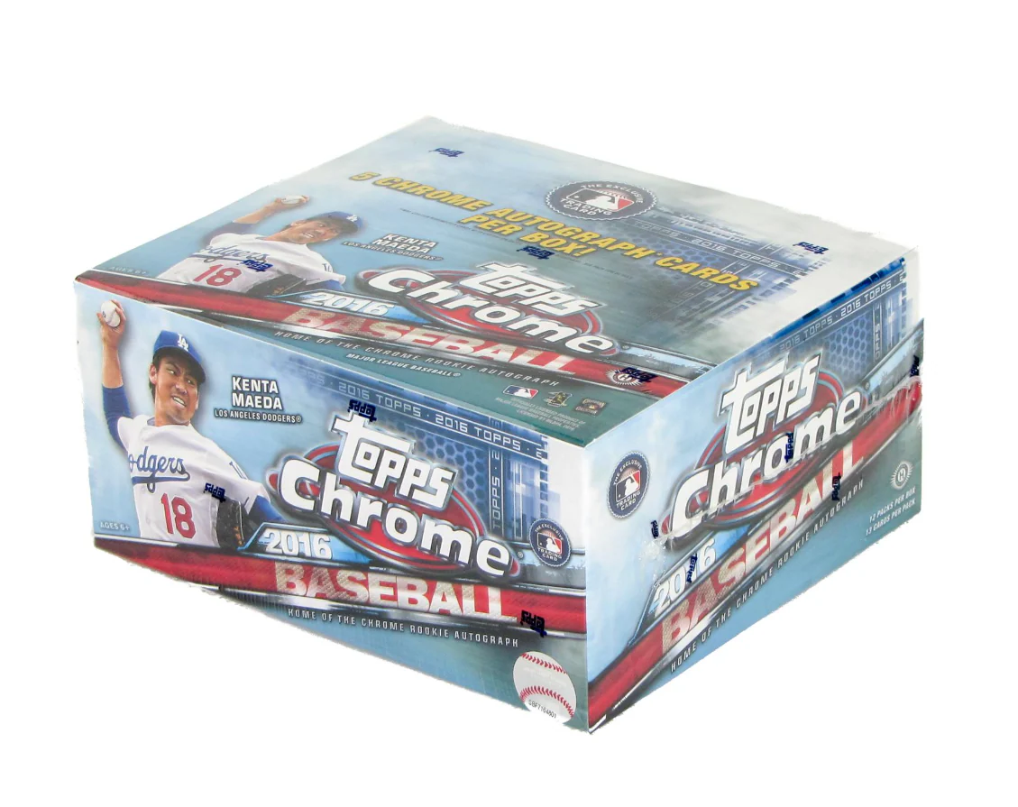 2016 Topps Chrome Baseball Hobby Jumbo Box