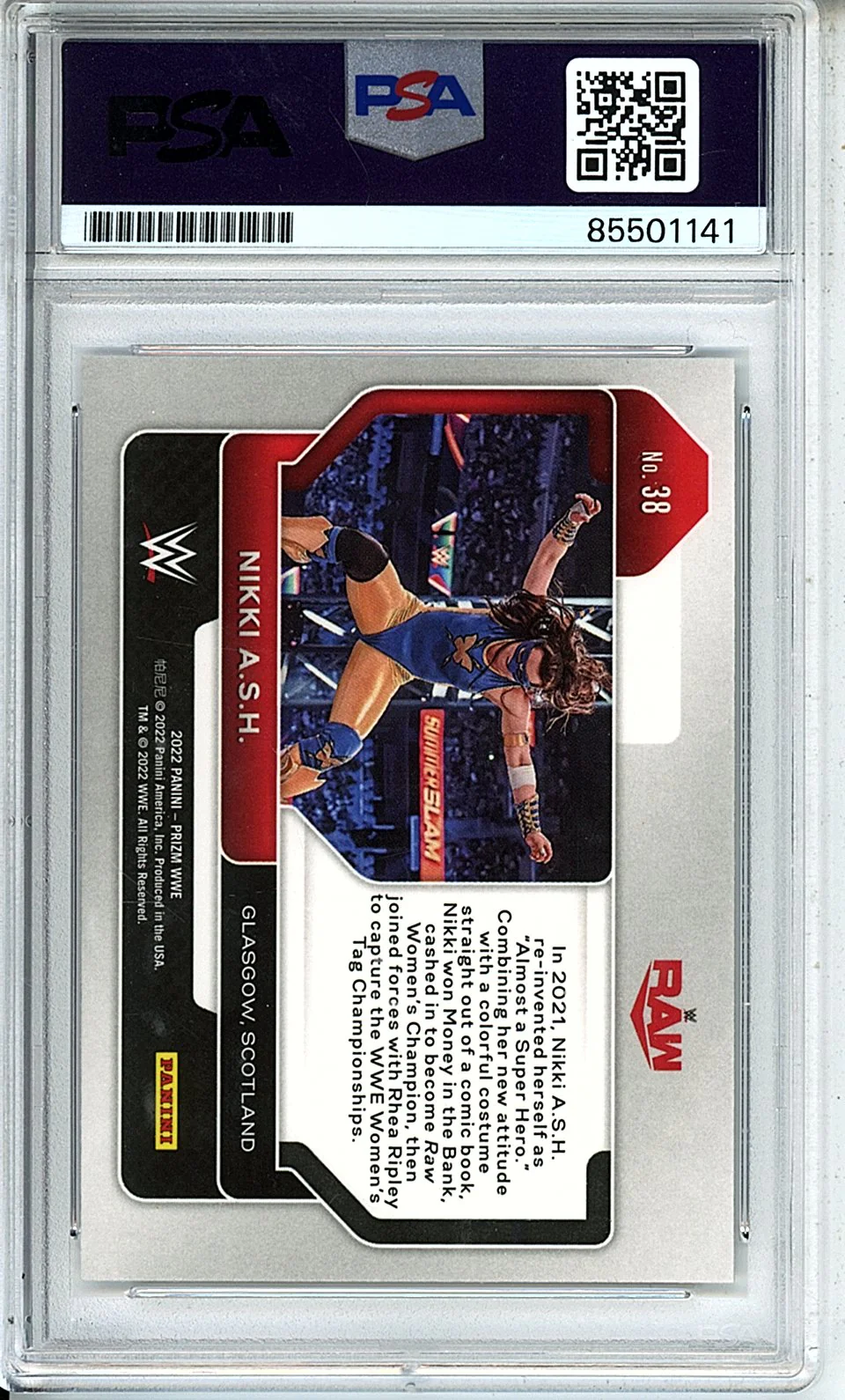 2022 PRIZM NIKKI A.S.H #38 PSA DNA AUTO - Image 2