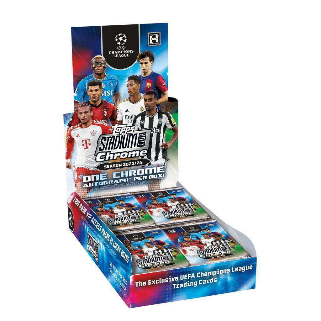 2023-24 Topps Chrome UEFA Champions League Stadium Club Hobby Box