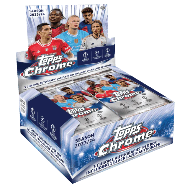 2023-24 Topps Chrome UEFA Club Competitions Jumbo Hobby Box - Image 2