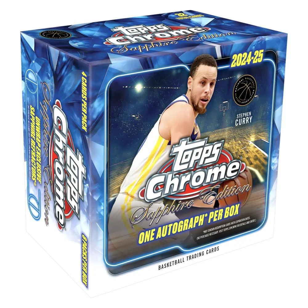 2024-25 Topps Chrome NBA Sapphire Edition Basketball Hobby Box