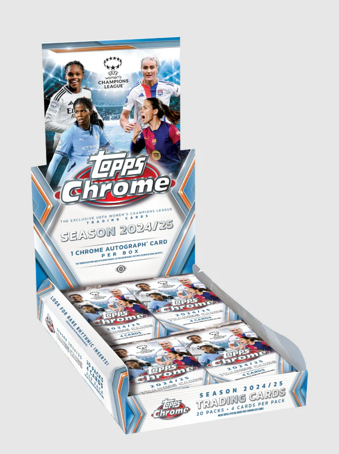 2024-25 Topps Chrome UEFA Women's Champions League Soccer Hobby Box