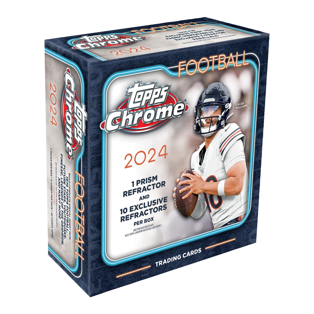 2024 Topps Chrome NFL Football Mega Box