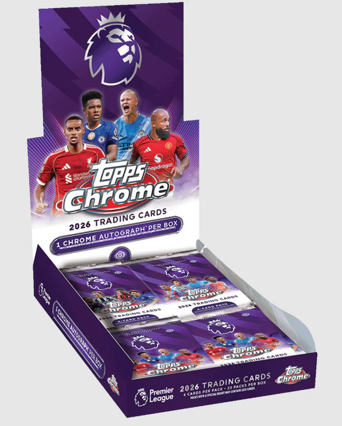 2025-26 Topps Chrome Premier League Hobby Box