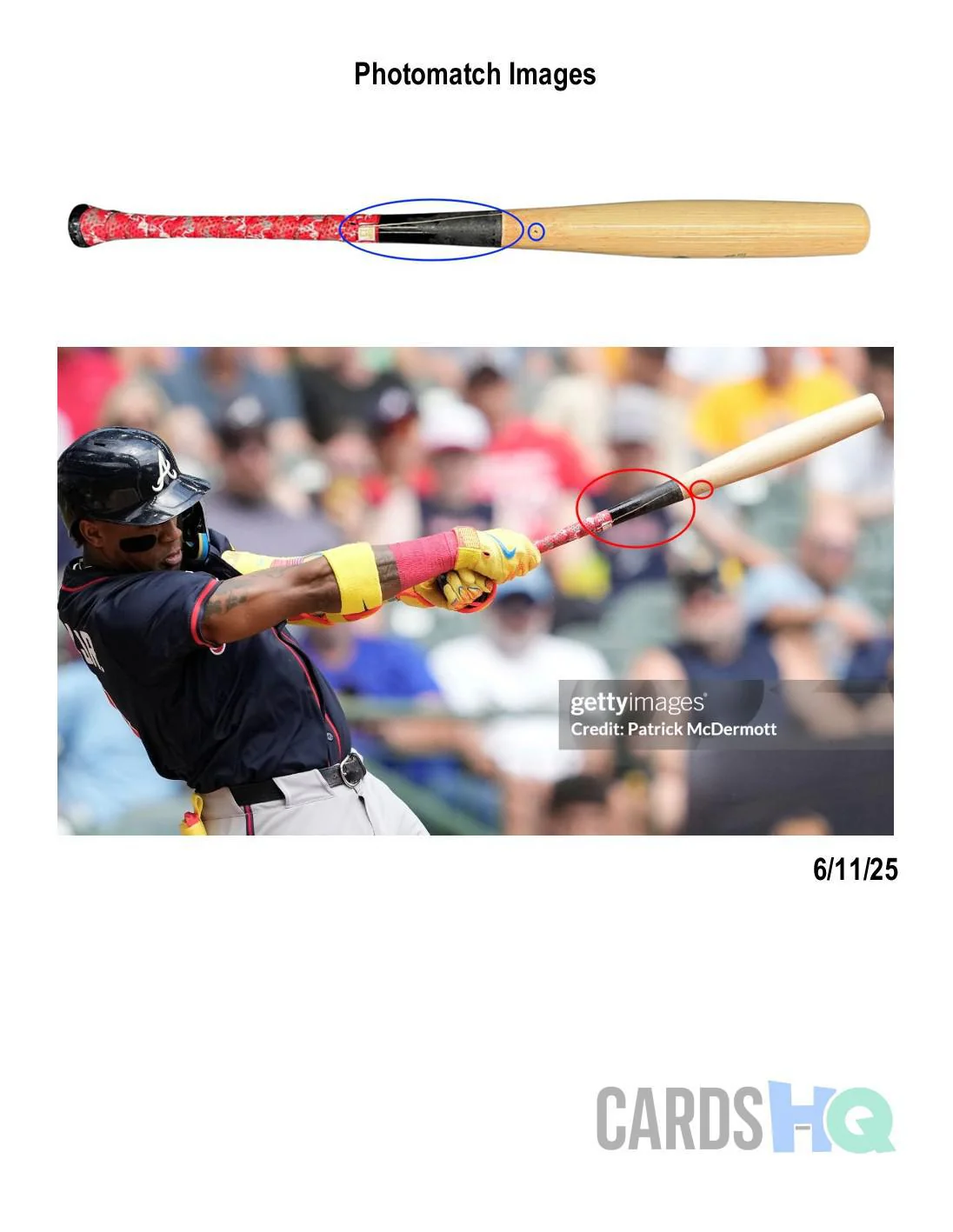 2025 Ronald Acuña Jr. Game Used Bat (PX460361 - 6/11/25) - Image 4