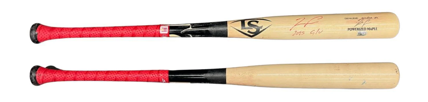 2025 Ronald Acuña Jr. Game Used Bat (PX473545 - 9/20/25, 9/21/25)