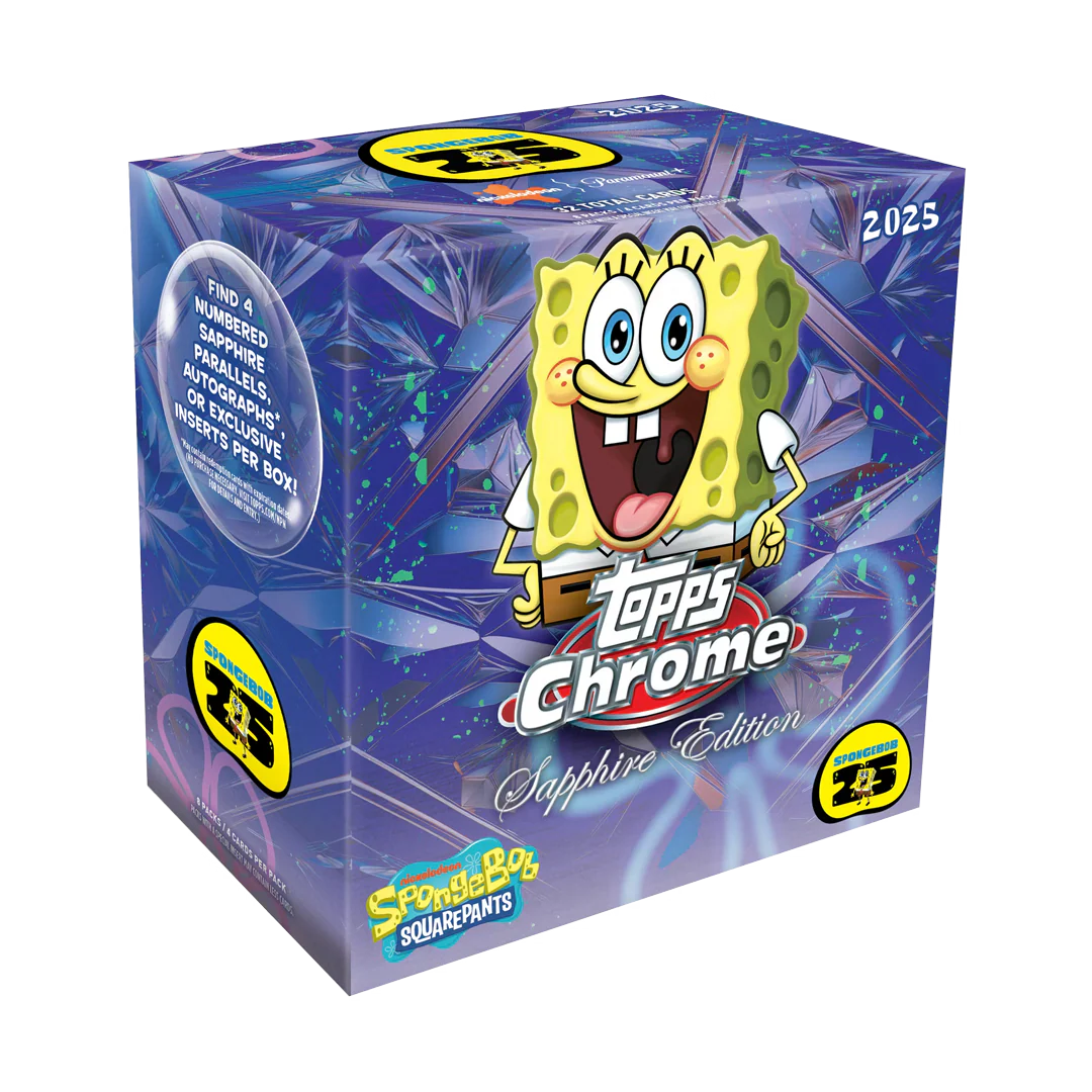 2025 Topps Chrome Sapphire SpongeBob 25th Anniversary Hobby Box