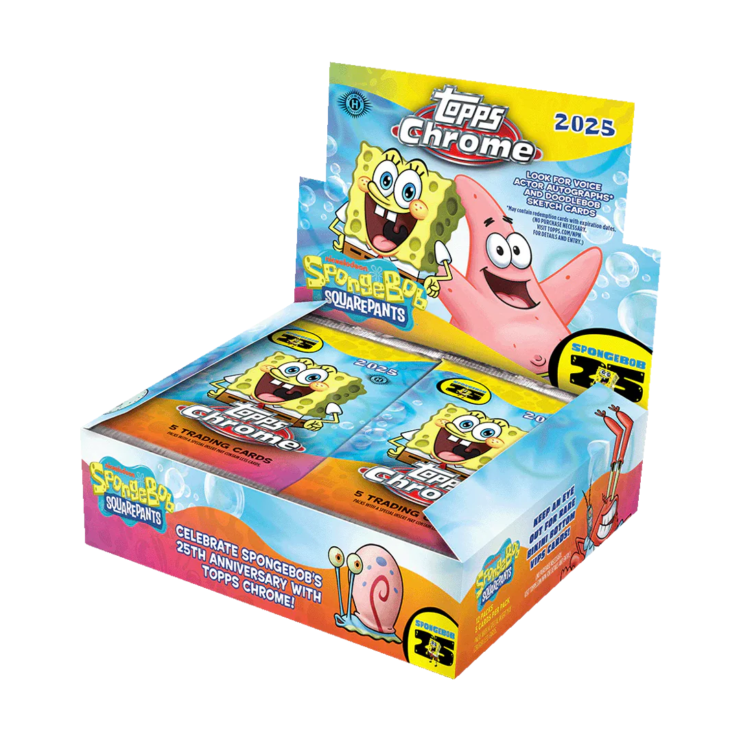 2025 Topps Chrome SpongeBob 25th Anniversary Hobby Box