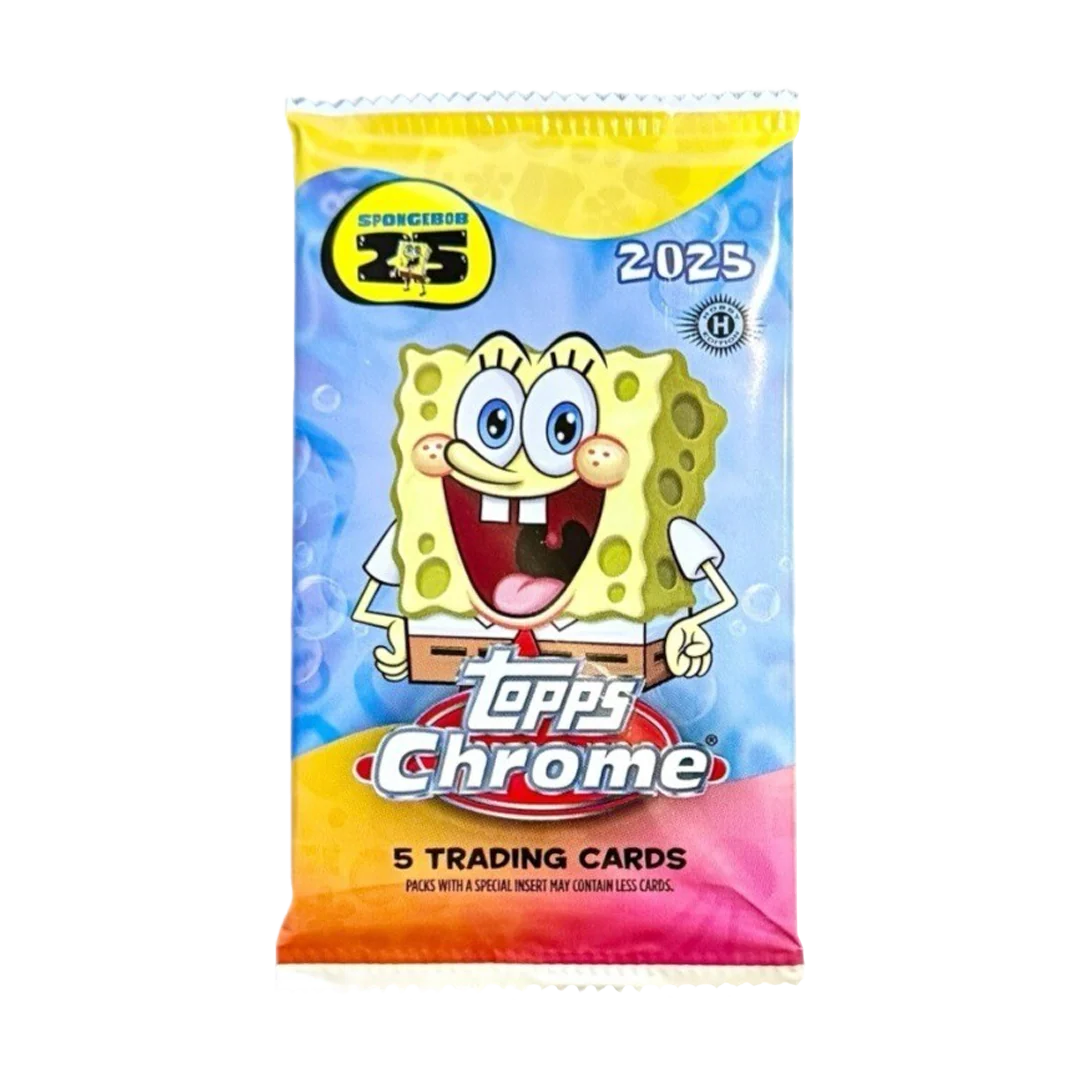 2025 Topps Chrome SpongeBob 25th Anniversary Hobby Pack