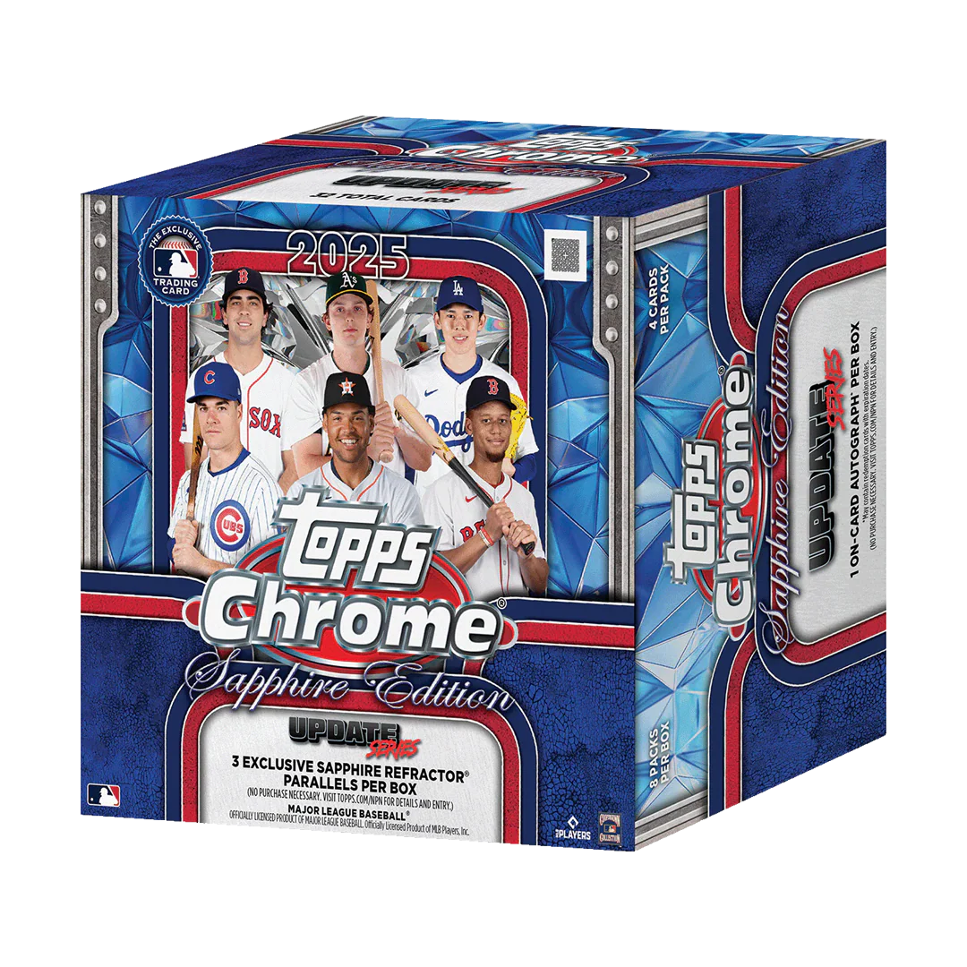 2025 Topps Chrome Update Series Baseball Sapphire Hobby Box