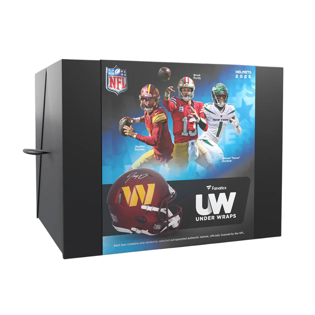 2025 Under Wraps Authentic NFL Autographed Helmets Mystery Box