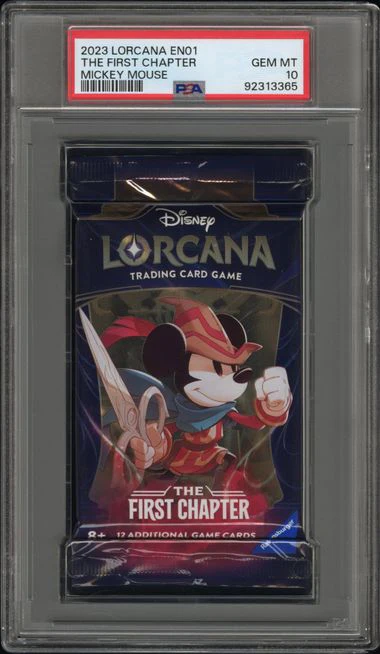 2023 Lorcana The First Chapter EN01 PSA 10 Sequential Pack Artwork Set - Image 5