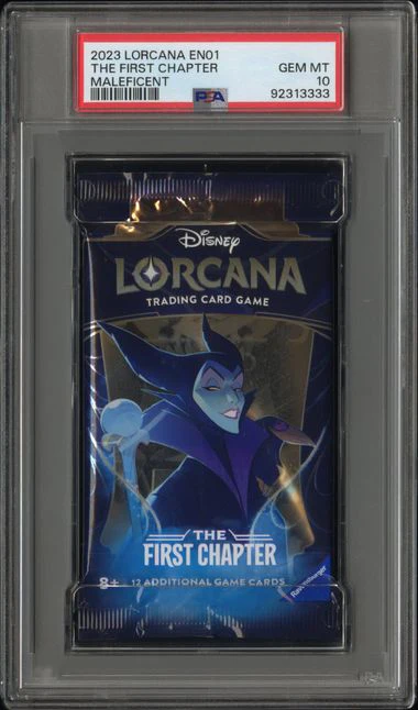 2023 Lorcana The First Chapter EN01 PSA 10 Sequential Pack Artwork Set - Image 3