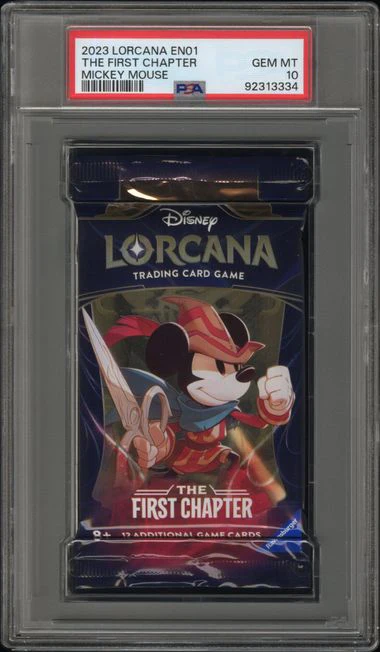 2023 Lorcana The First Chapter EN01 PSA 10 Sequential Pack Artwork Set - Image 5