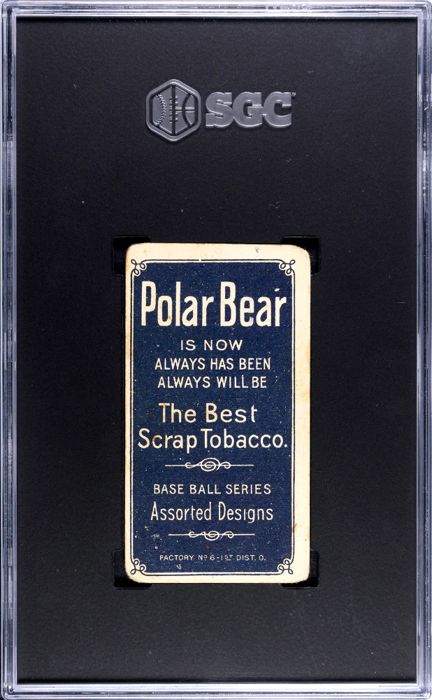 TINKER, JOE # 1909-11 POLAR BEAR (T206) BAT OFF SHOULDER SGC 2.5 GOOD+ - Image 2