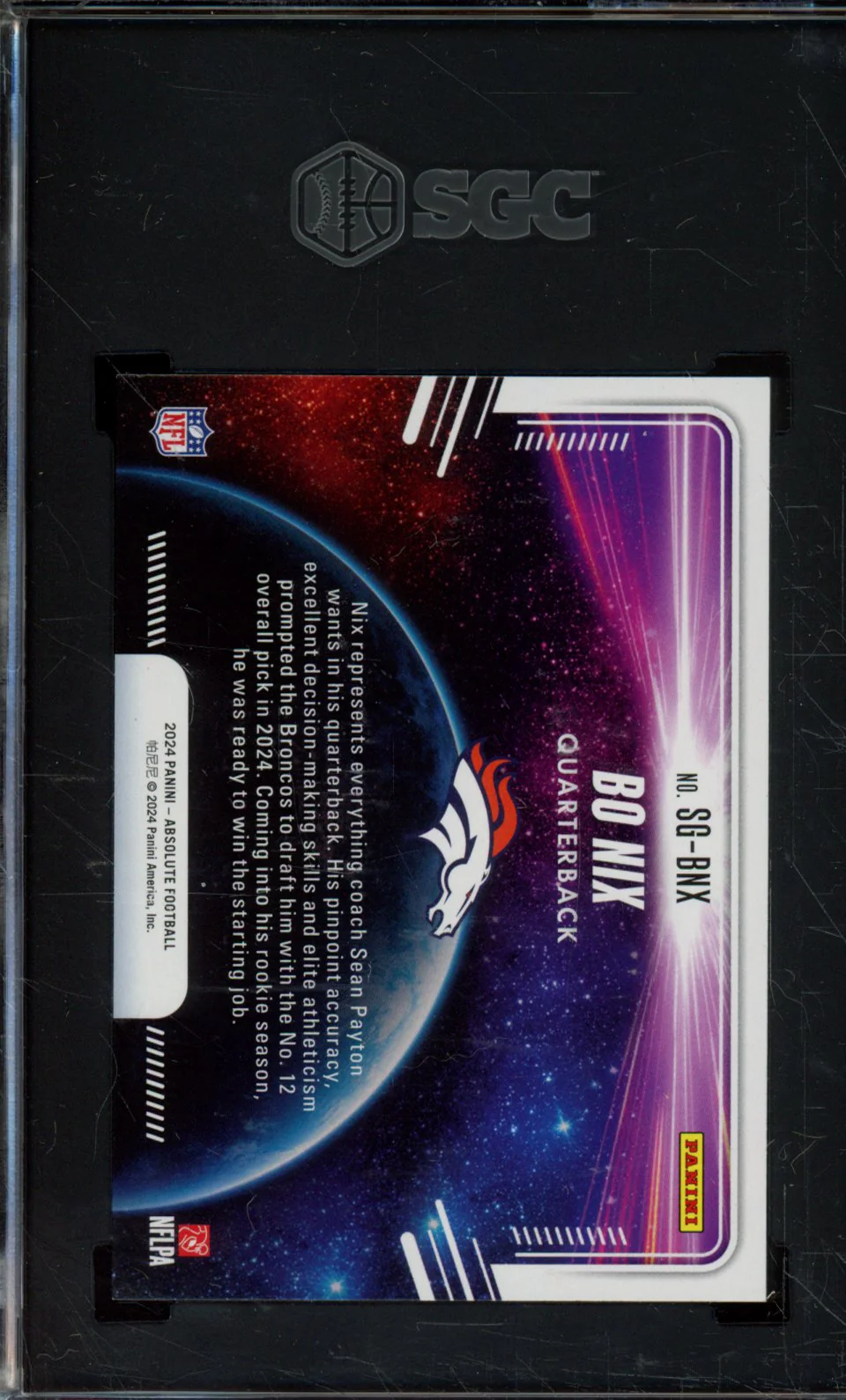 2024 PANINI ABSOLUTE SG-BNX BO NIX STAR GAZING SGC 9 - Image 2
