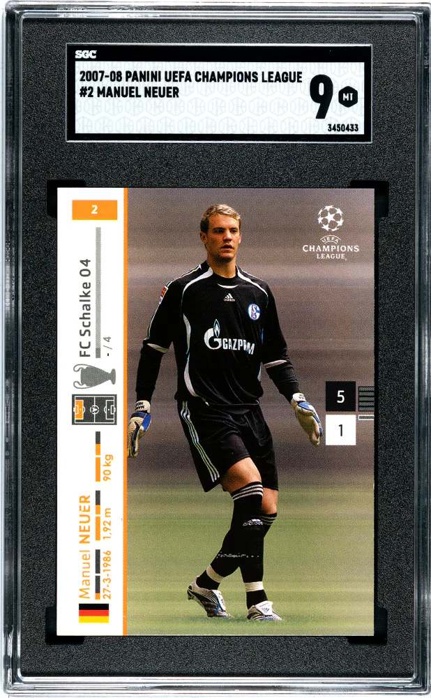 MANUEL NEUER #2 2007-08 PANINI UEFA CHAMPIONS LEAGUE - SGC 9 MT