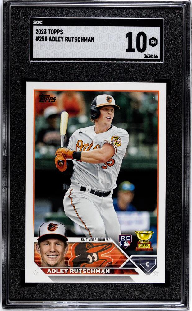 ADLEY RUTSCHMAN #250 2023 TOPPS - SGC 10 GEM