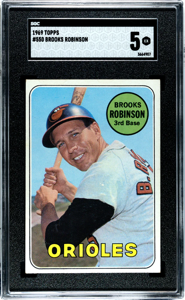 BROOKS ROBINSON #550 1969 TOPPS - SGC 5 EX