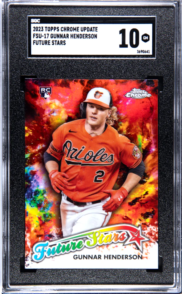 GUNNAR HENDERSON #FSU-17 2023 TOPPS CHROME UPDATE FUTURE STARS SGC 10 GEM