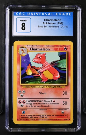 CHARMELEON BASE SET #24/102 1999 ENGLISH CGC 8