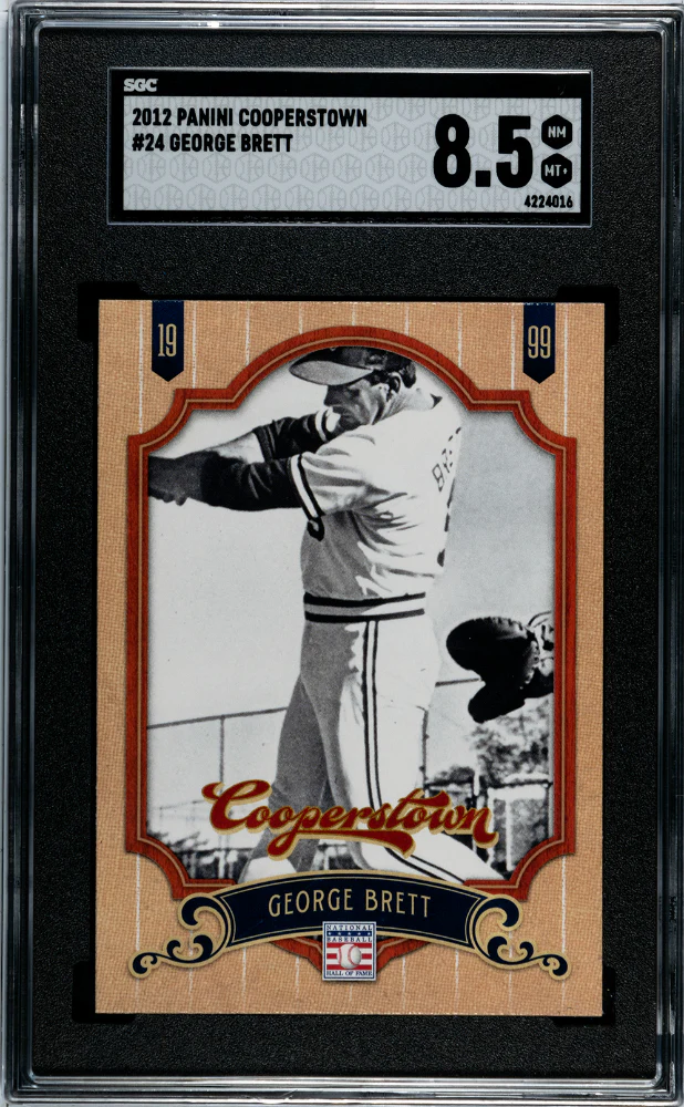 GEORGE BRETT #24 2012 PANINI COOPERSTOWN - SGC 8.5 NM, MT+