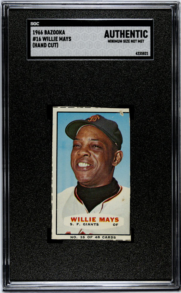 WILLIE MAYS #16 1966 BAZOOKA - SGC A