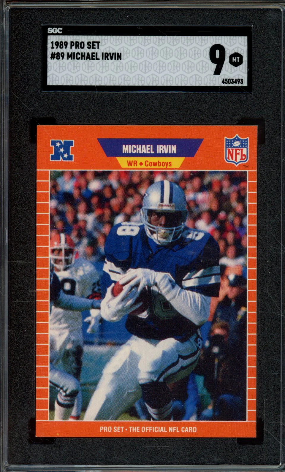 1989 PRO SET #89 MICHAEL IRVIN SGC 9