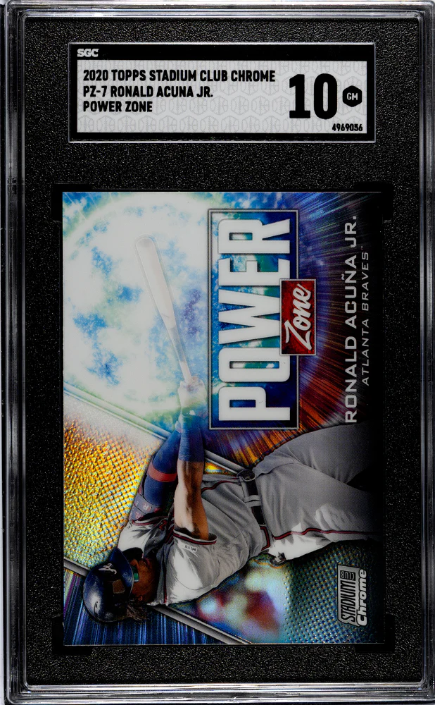 RONALD ACUNA JR. #PZ-7 2020 TOPPS STADIUM CLUB CHROME POWER ZONE SGC 10 GEM