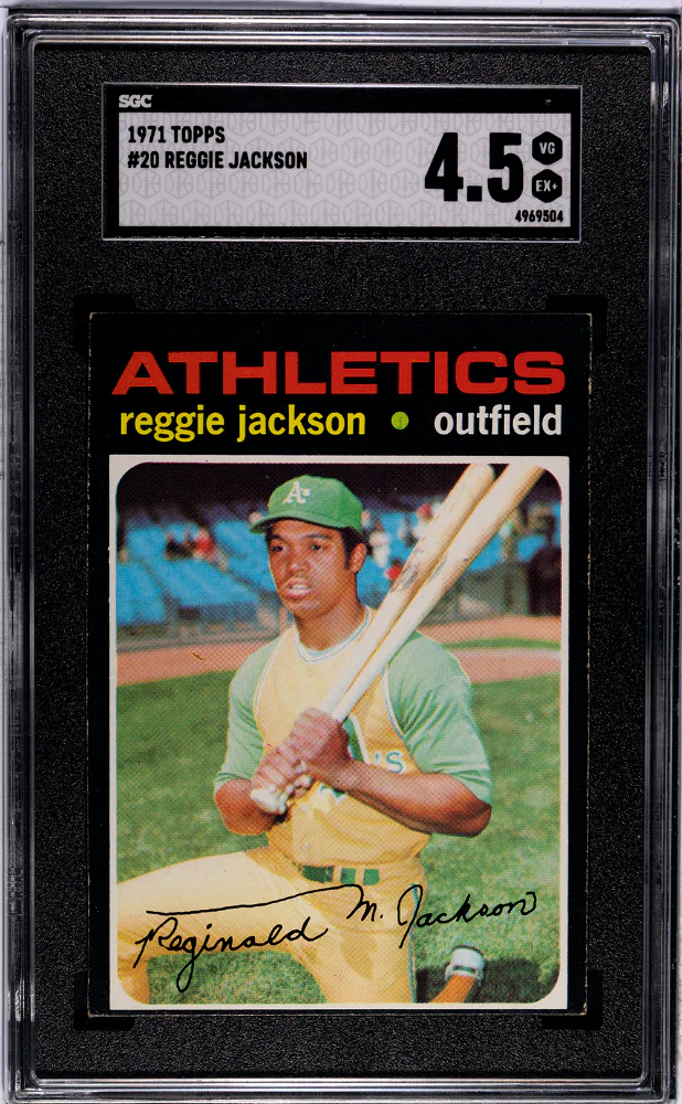 REGGIE JACKSON #20 1971 TOPPS - SGC 4.5 VG, EX+