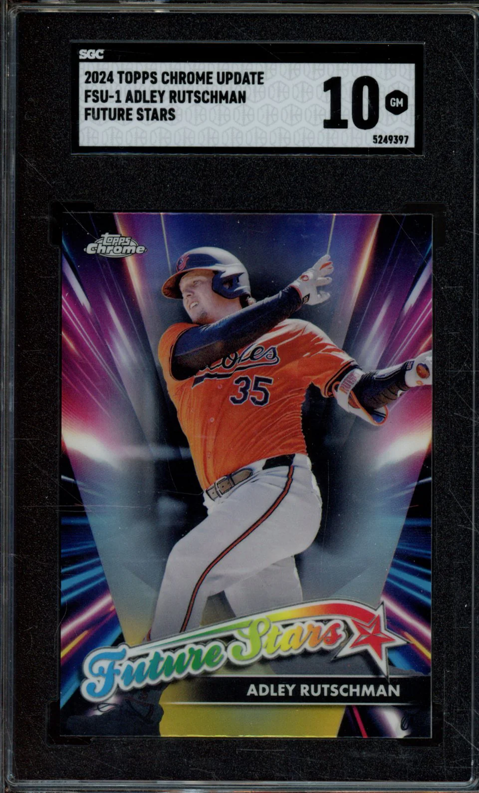 2024 TOPPS CHROME UPDATE FSU-1 ADLEY RUTSCHMAN SGC 10