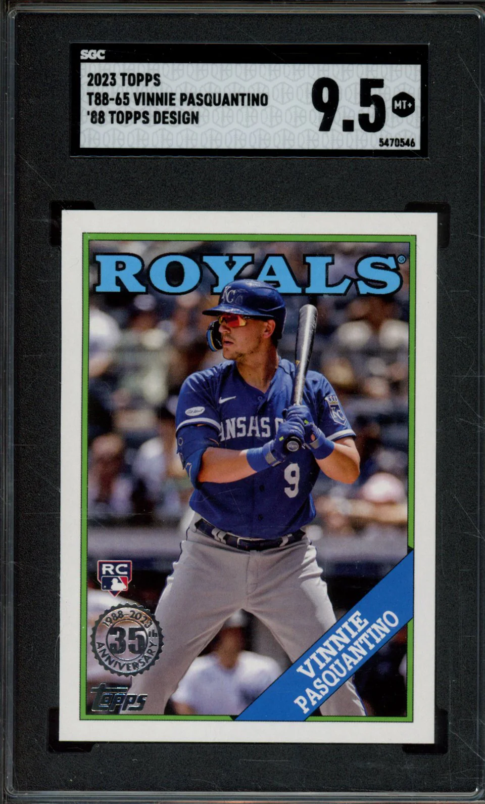 2023 TOPPS T88-65 VINNIE PASQUANTINO '88 TOPPS DESIGN SGC 9.5