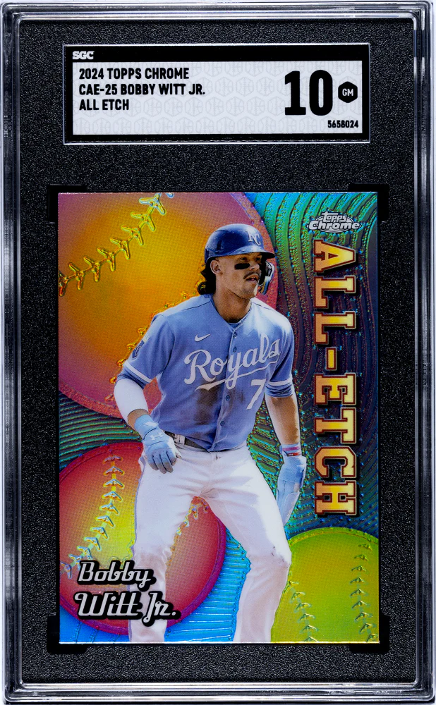 BOBBY WITT JR. #CAE-25 2024 TOPPS CHROME ALL ETCH SGC 10 GEM