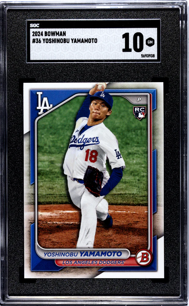 YOSHINOBU YAMAMOTO #36 2024 BOWMAN - SGC 10 GEM