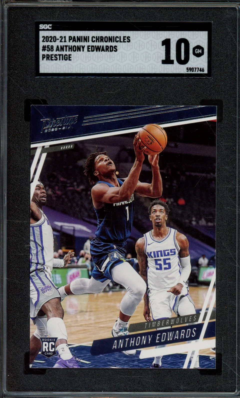 2020-21 PANINI CHRONICLES #58 ANTHONY EDWARDS PRESTIGE SGC 10