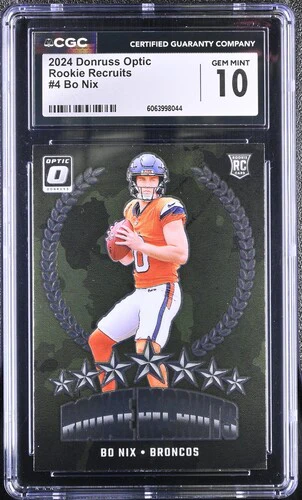 2024 BO NIX OPTIC ROOKIE RECRUITS 4 CGC GEM MINT 10