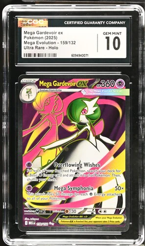 MEGA GARDEVOIR EX MEGA EVOLUTION #159/132 ULTRA RARE HOLO 2025 ENGLISH CGC GEM MINT 10