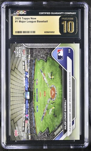 2025 MAJOR LEAGUE BASEBALL NOW 1 CGC PRISTINE 10