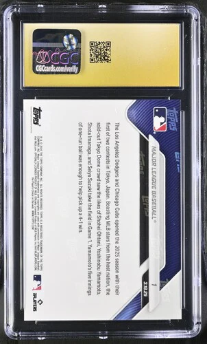 2025 MAJOR LEAGUE BASEBALL NOW 1 CGC PRISTINE 10 - Image 2