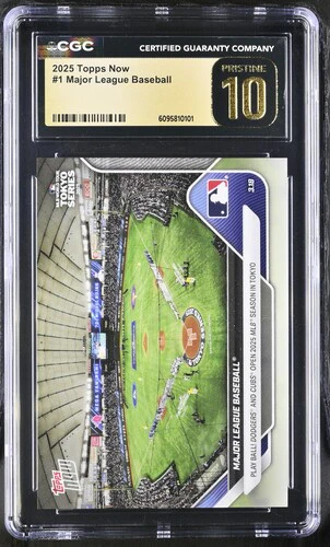 2025 MAJOR LEAGUE BASEBALL NOW 1 CGC PRISTINE 10